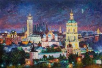 Новоспасский монастырь, Москва - картина маслом на холсте 