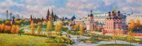 Парк Зарядье - картина маслом на холсте